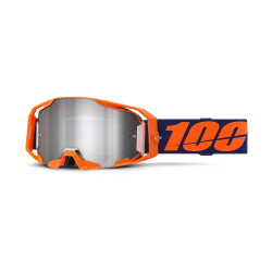 GAFAS 100% ARMATIC NARANJA NEON / PLATA ESPEJO FLASH ·