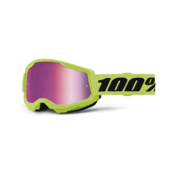 GAFAS 100% STRATA 2 JUNIOR M2 AMARILLO NEON / ROSA ESPEJO ESPEJO ·