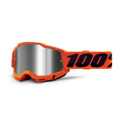 GAFAS 100% ACCURI 2 NARANJA / PLATA FLASH ·