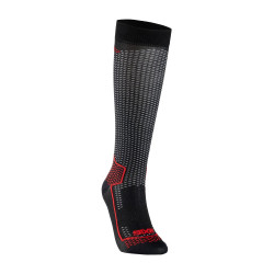 CALCETINES SIXS LONG V3 CARBONO NEGRO / ROJO