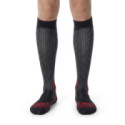 CALCETINES SIXS LONG V3 CARBONO NEGRO / ROJO