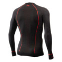 CAMISETA INTERIOR DE MANGA LARGA SIXS WARM CU TS2W NEGRO / ROJO