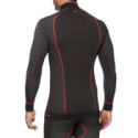 CAMISETA INTERIOR DE MANGA LARGA SIXS WARM CU TS3W NEGRO / ROJO
