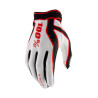 GUANTES 100% RIDEFIT M2 GRIS / NEGRO