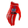 GUANTES 100% ITRACK M2 ROJO / BLANCO