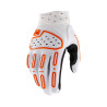 GUANTES 100% AIRMATIC 2 BLANCO / NARANJA