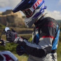 GUANTES FIVE TFX2 EVO WP+ AZUL / GRIS / ROJO