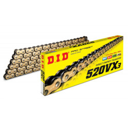CADENA DID 520VX3 x 96 ZB ORO / NEGRO