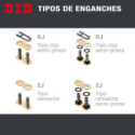 CADENA DID 520MX x 92 RB ORO / NEGRO